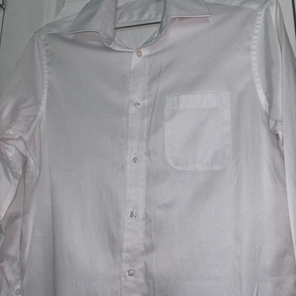 Amazon Essentials White Button-Down Dress Shirt S… - image 3